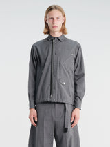 Sacai - Suiting Blouson in Gray