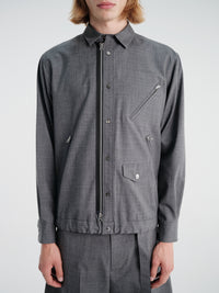 Sacai - Suiting Blouson Jacket in Gray