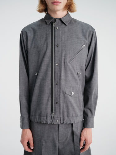 Sacai - Suiting Blouson in Gray