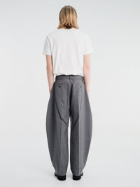 Sacai - Belted Suiting Pants in Gray