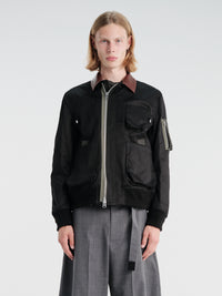 Sacai - Cotton Bomber Blouson in Black
