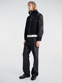sacai - Sponge Sweat Hoodie in Black