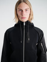 sacai - Sponge Sweat Hoodie in Black