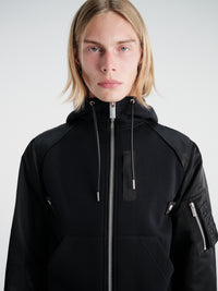 sacai - Sponge Sweat Hoodie in Black