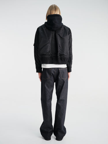 sacai - Sponge Sweat Hoodie in Black