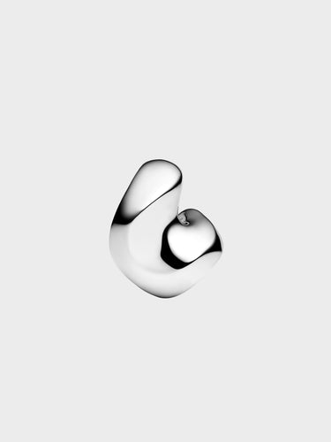 Saddle Earring Medium in Silver