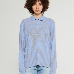 Saks Potts - Serena Polo Shirt in Blue Stripe