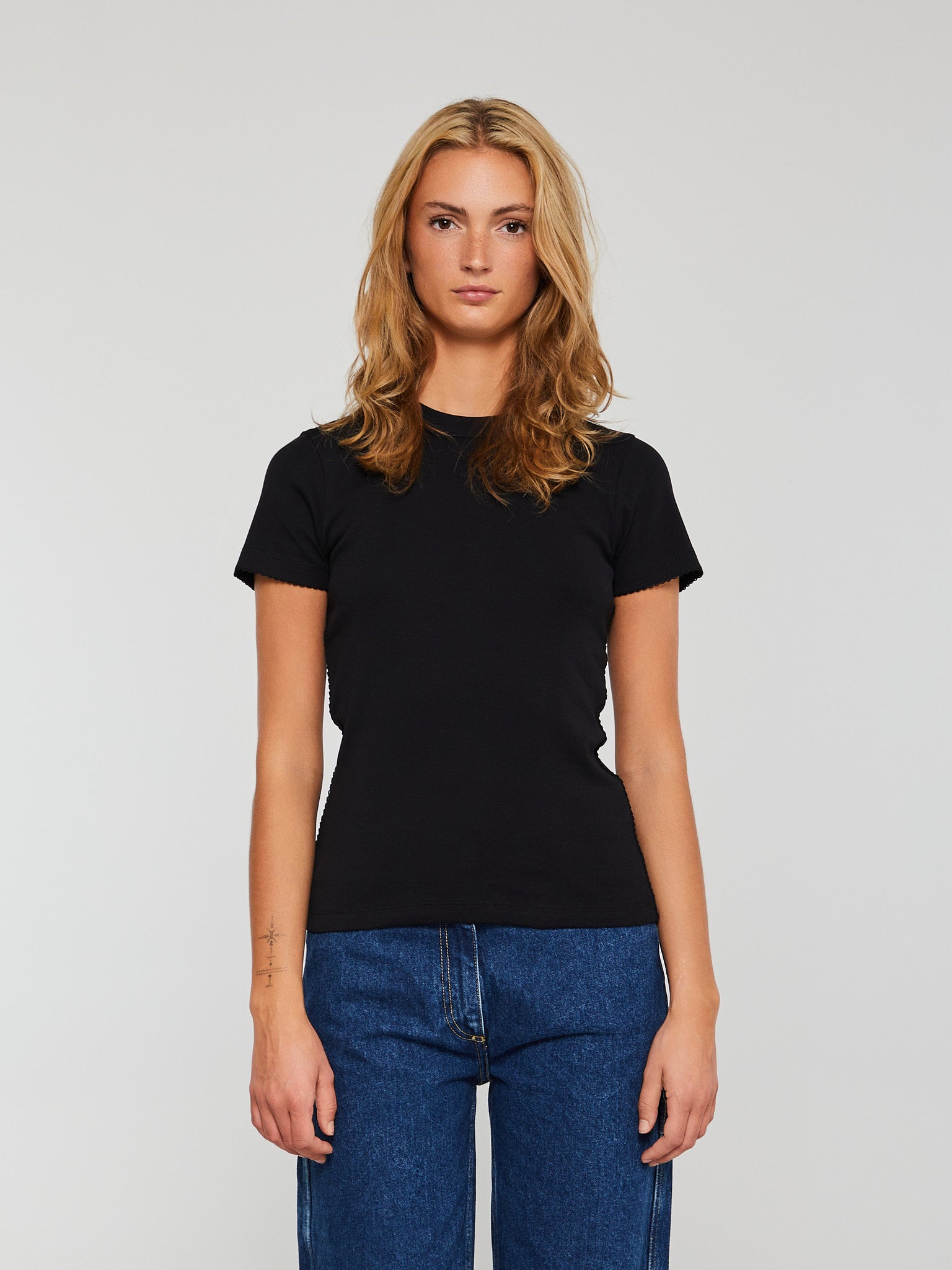 JWZUY Womens Cold Shoulder Long Sleeve T Shirts Casual Plain Elegant Slim  Fit Tops Stretchy V Neck Shirts Blouse Black M 