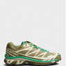 SALOMON - XT-6 Sneakers in Dried Herb, Deep Lichen Green and Bright Green