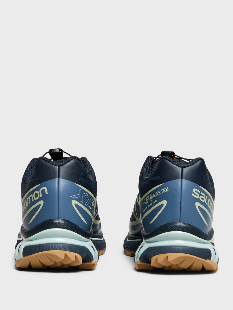 Salomon - XT-6 GTX Sneakers in Carbon, Bering Sea and Desert Sage