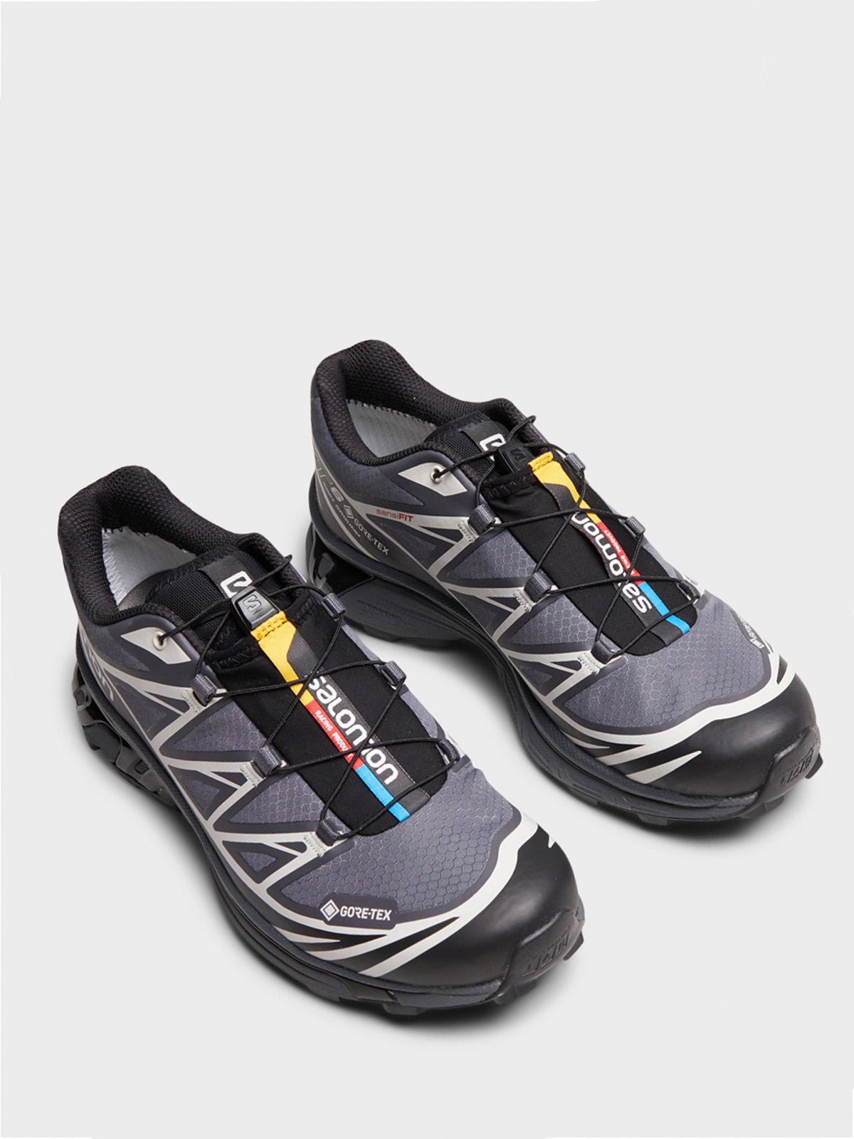 XT-6 GTX Sneakers in Black, Ebony and Lunar Rock