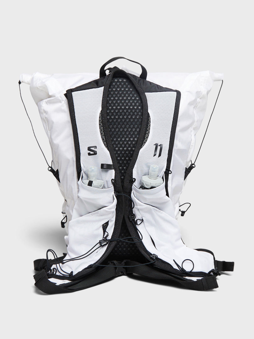 Salomon x BBS Backpack in White and Black
