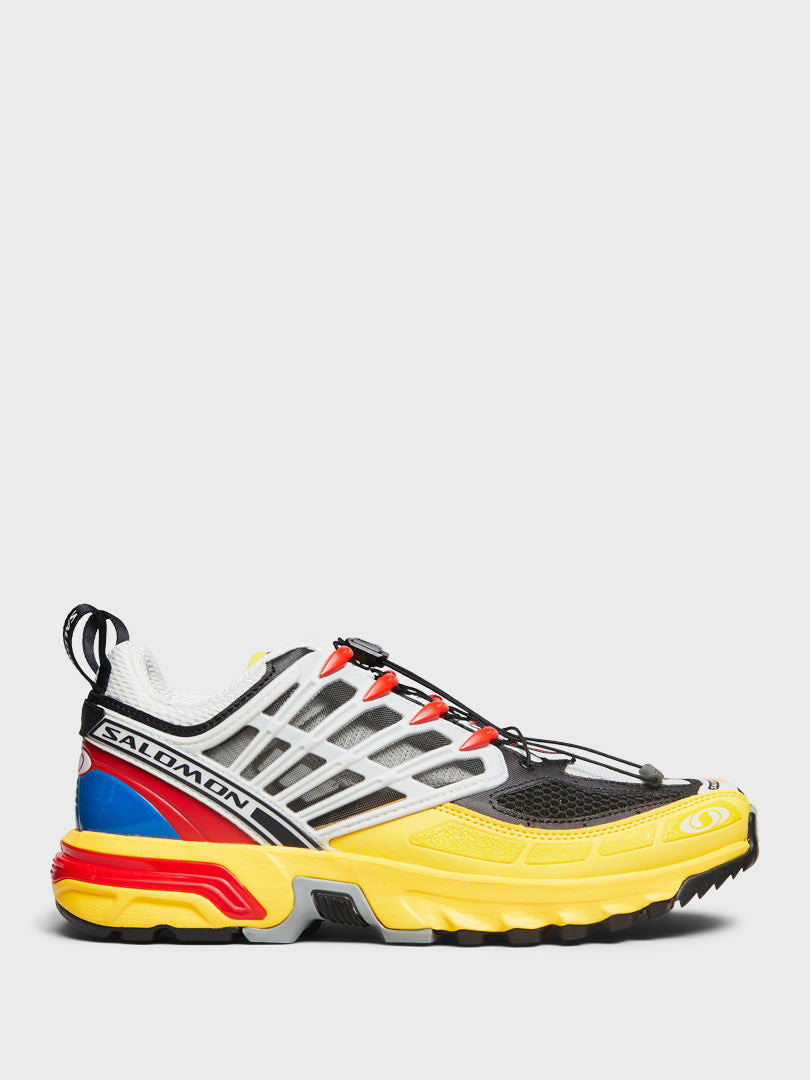 Salomon - ACS PRO Sneakers in Black, Lemon and High Risk Red