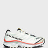 Salomon - XT-4 OG Topograpghy Sneakers in Vanilla, White and Aurora Red