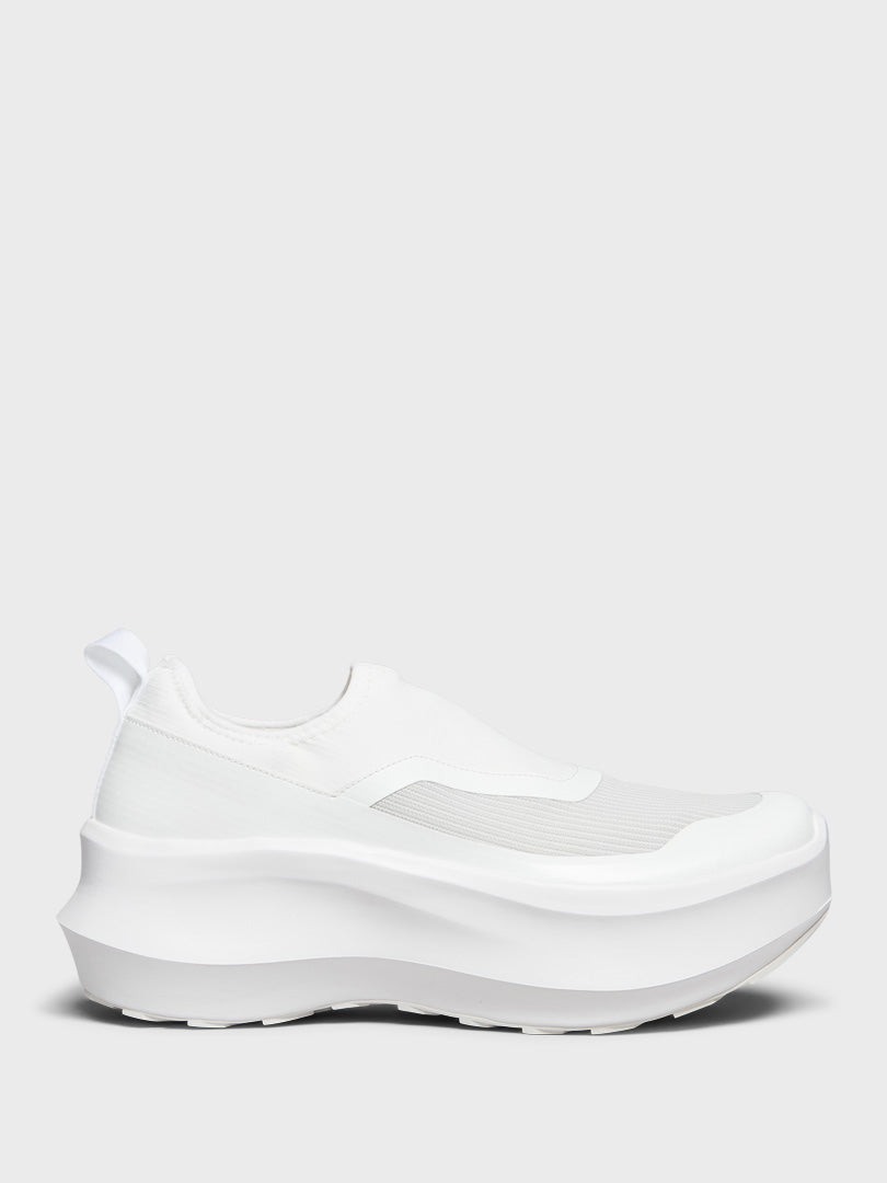 Comme Des Garçons x Salomon Slip-On Platform Sneakers in White