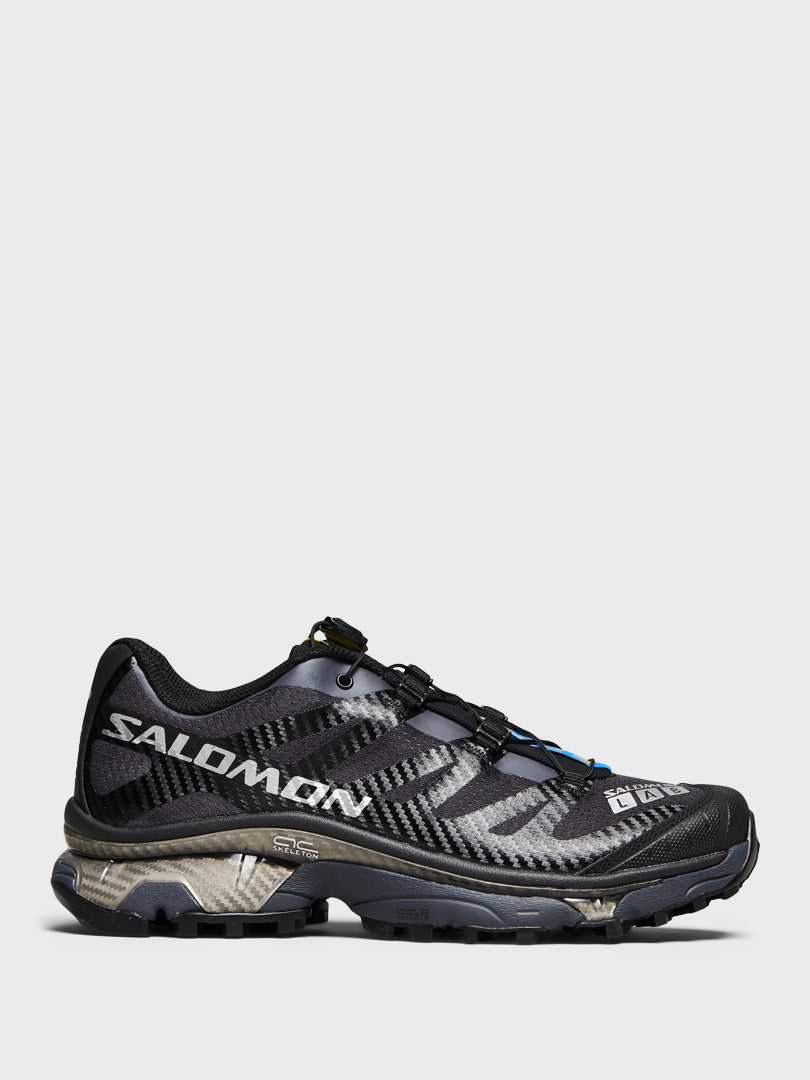 Salomon - XT-4 OG Sneakers in Black, Ebony and Silver Metallic X