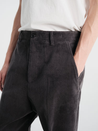 Salon C. Lundman - Loose Corduroy Trousers in Grey