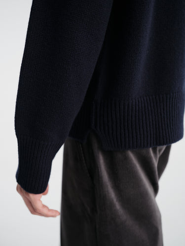 Salon C. Lundman - Chunky O-Neck in Navy