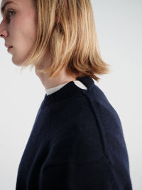 Salon C. Lundman - Chunky O-Neck in Navy