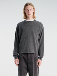Salon C. Lundman - Loose Cashmere O-Neck in Grey