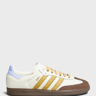 Samba - Women's Samba Indoor Sneakers in Off White, Oat and Violet Tone