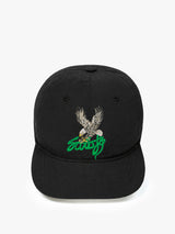 Satisfy - Flitesilk™ 5-Panel Pinch Cap in Black Eagle