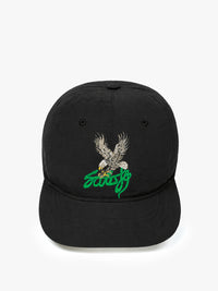 Satisfy - Flitesilk™ 5-Panel Pinch Cap in Black Eagle