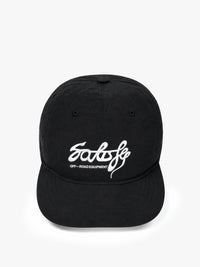 Satisfy - Flitesilk™ 5-Panel Pinch Cap in Black Offroad Enbroidery