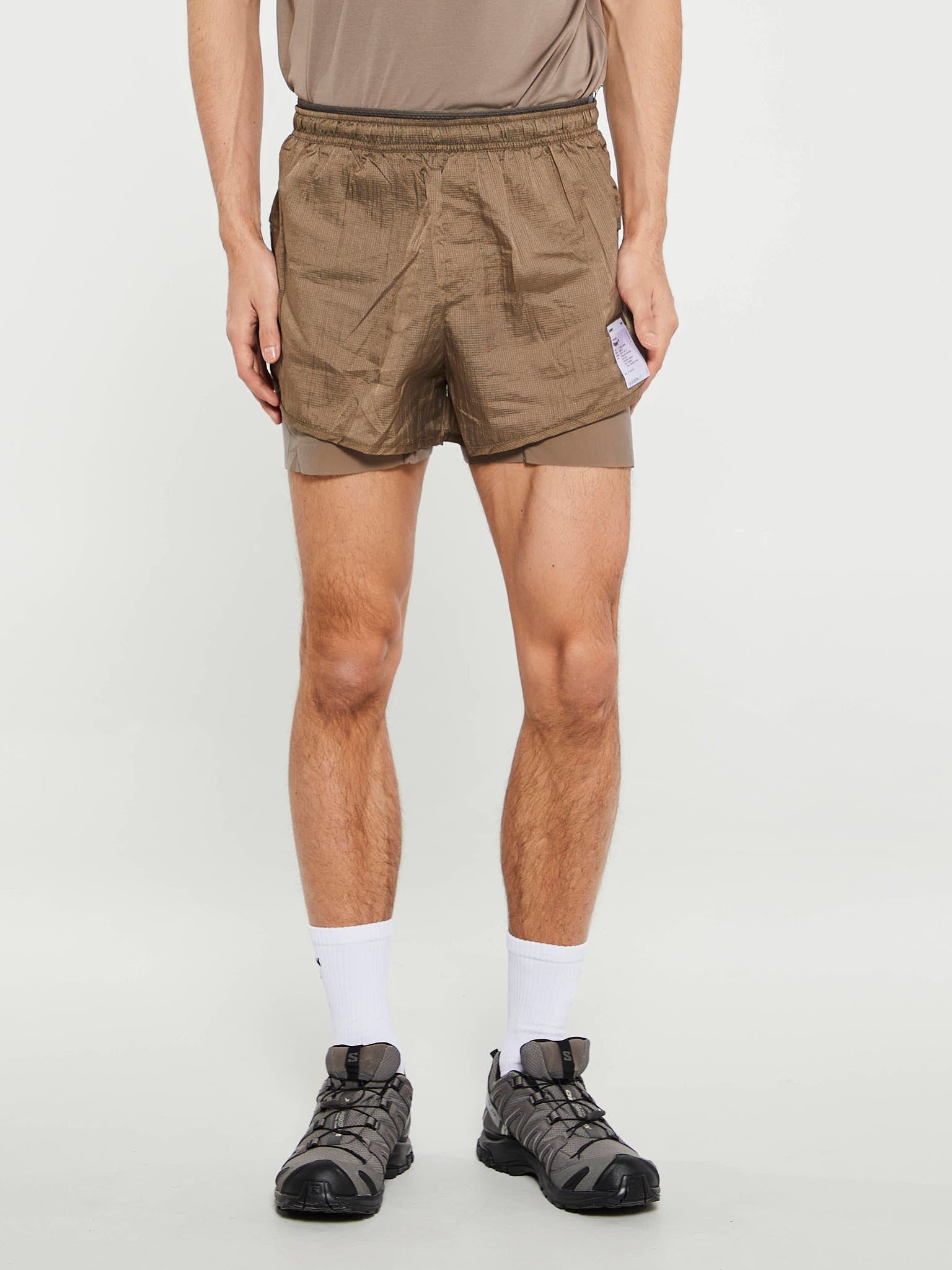 Satisfy - Rippy 3 Trail Shorts in Shitake