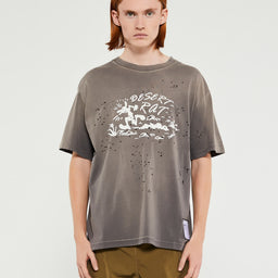 Satisfy - MothTech T-Shirt in Sun Bleached Charcoal