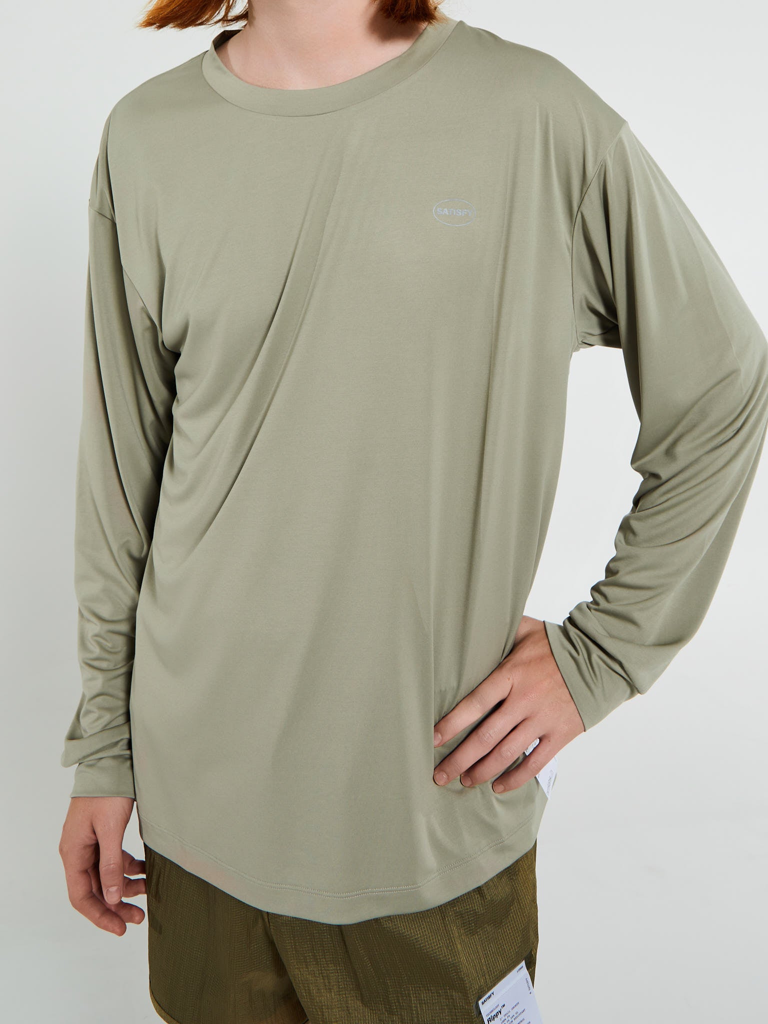 Satisfy - AuraLite Long T-Shirt in Dried Sage