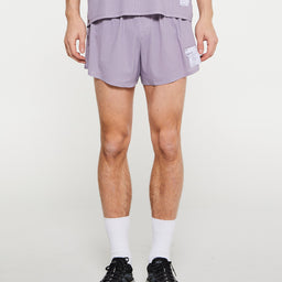 Satisfy - Space-O 2.5" Distance Shorts in Lavender Gray