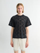 Satisfy - Space-Lace T-shirt in Black SA
