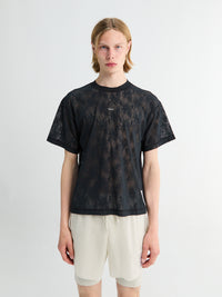Satisfy - Space-Lace T-shirt in Black SA