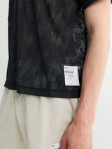Satisfy - Space-Lace T-shirt in Black SA