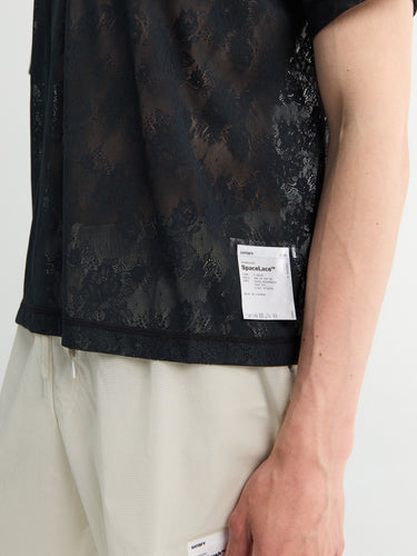 Satisfy - Space-Lace T-shirt in Black SA