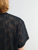 Satisfy - Space-Lace T-shirt in Black SA