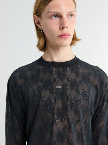 Satisfy - Space-Lace Long Tee in Black SA