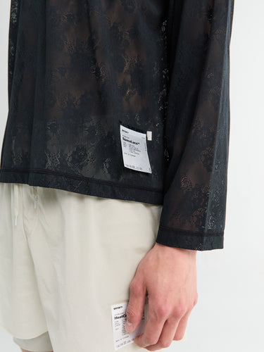 Satisfy - Space-Lace Long Tee in Black SA