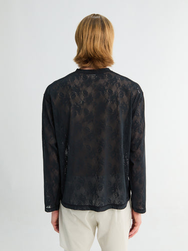 Satisfy - Space-Lace Long Tee in Black SA