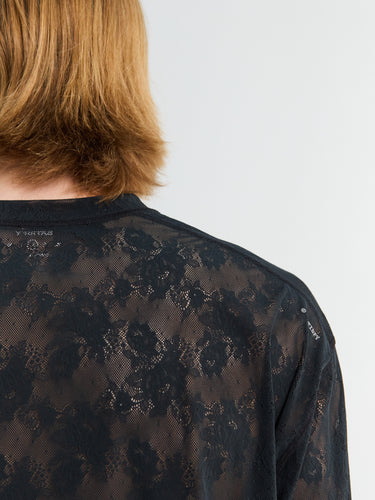 Satisfy - Space-Lace Long Tee in Black SA