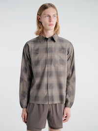Satisfy - Ambientwarp™ River Shirt in Check Green