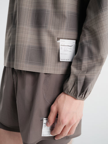 Satisfy - Ambientwarp™ River Shirt in Check Green