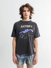 Satisfy - MothTech T-shirt in Aged Black