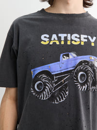 Satisfy - MothTech T-shirt in Aged Black