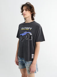 Satisfy - MothTech T-shirt in Aged Black