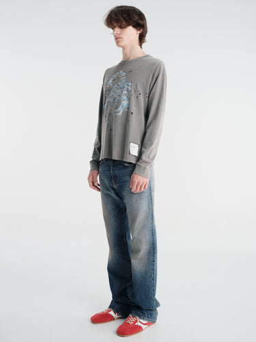Satisfy - Mothtech™ Long Tee in Faded Black Scorpsleecepr