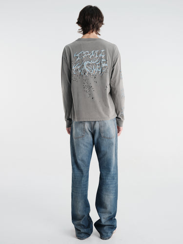 Satisfy - Mothtech™ Long Tee in Faded Black Scorpsleecepr