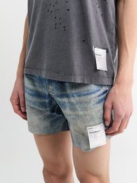 Satisfy - PeaceShell 5 Unlined Shorts in digital Denim