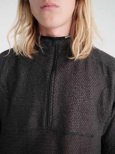 Satisfy - Fuzzfleece™ Ad Half-Zip in Phantom